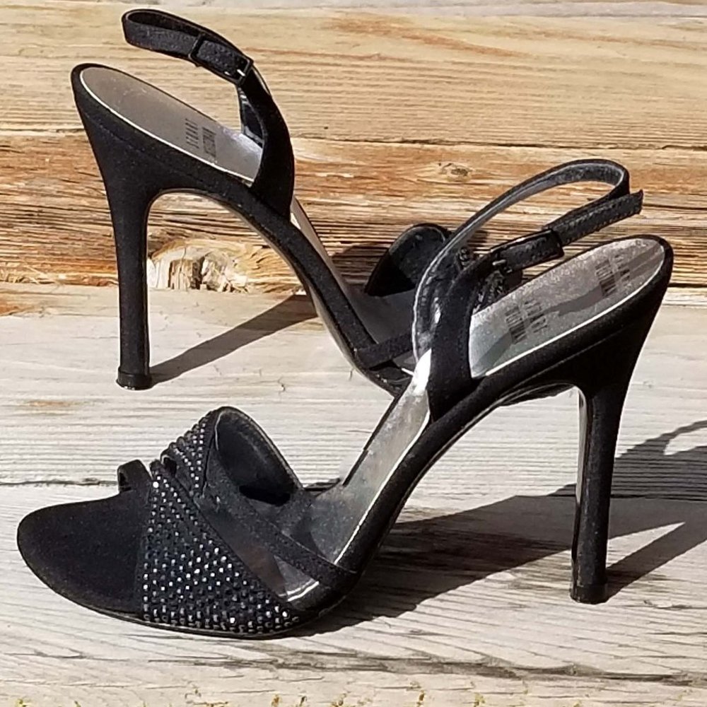 Stuart Weitzman Slingback Stiletto Crystal Sandal
